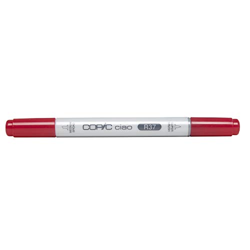 COPIC Ciao Marker Typ R - 37, Carmine, vielseitiger Layoutmarker, mit einer mittelbreiten und einer Brush-Spitze von Copic
