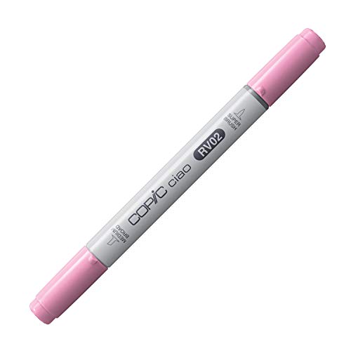 COPIC Ciao Marker Typ RV - 02, Sugared Almond Pink, vielseitiger Layoutmarker, mit einer mittelbreiten und einer Brush-Spitze COPIC Ciao Marker Typ RV - 02, Sugared Almond Pink, vielseitiger Layoutmarker, mit einer mittelbreiten und einer Brush-Spitze von Copic