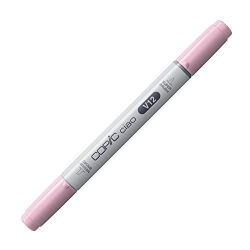 COPIC Ciao Marker Typ V - 12, Pale Lilac, vielseitiger Layoutmarker, mit einer mittelbreiten und einer Brush-Spitze von Copic