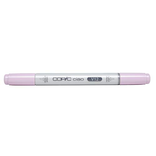 COPIC Ciao Marker Typ V - 12, Pale Lilac, vielseitiger Layoutmarker, mit einer mittelbreiten und einer Brush-Spitze von Copic