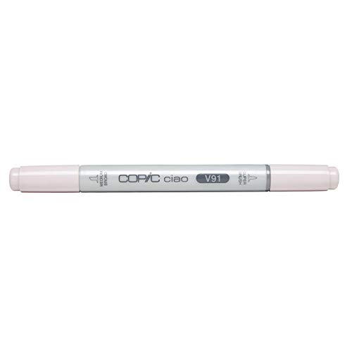 COPIC Ciao Marker Typ V - 91, Pale Grape, vielseitiger Layoutmarker, alkoholbasiert, mit einer mittelbreiten und einer Brush-Spitze von COPIC