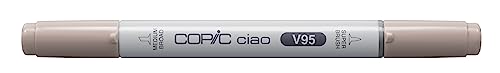 COPIC Ciao Marker Typ V - 95, Light Grape, vielseitiger Layoutmarker, mit einer mittelbreiten und einer Brush-Spitze von Copic