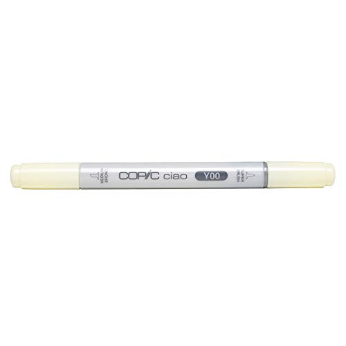 COPIC Ciao Marker Typ Y - 00, Barium Yellow, vielseitiger Layoutmarker, mit einer mittelbreiten und einer Brush-Spitze von Copic