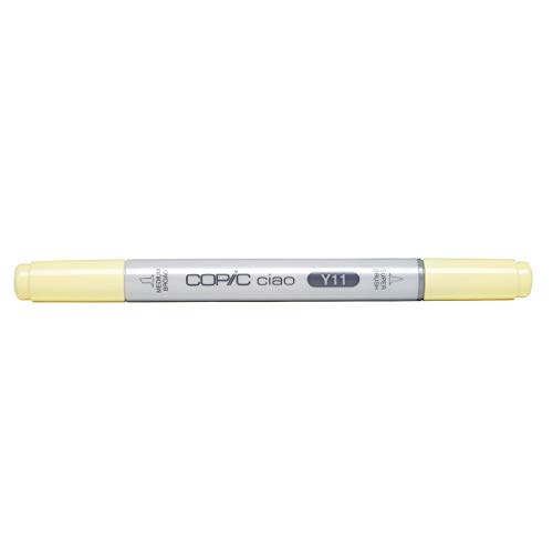 COPIC Ciao Marker Typ Y - 11, Pale Yellow, vielseitiger Layoutmarker, mit einer mittelbreiten und einer Brush-Spitze von Copic
