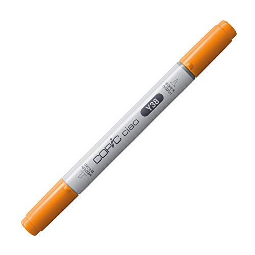 COPIC Ciao Marker Typ Y - 38, Honey, vielseitiger Layoutmarker, mit einer mittelbreiten und einer Brush-Spitze von Copic