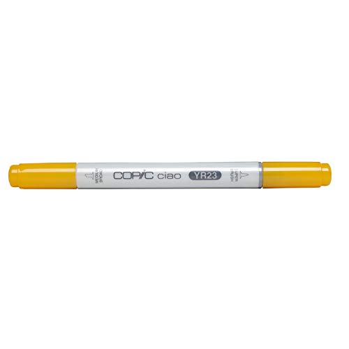 COPIC Ciao Marker Typ YR - 23, Yellow Ochre, vielseitiger Layoutmarker, mit einer mittelbreiten und einer Brush-Spitze von Copic