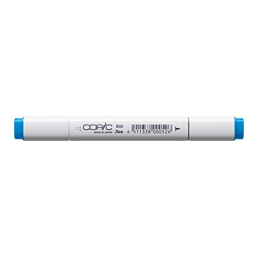 COPIC Classic Marker Typ B - 05, Process Blue, professioneller Layoutmarker, mit einer breiten und einer feinen Spitze von Copic