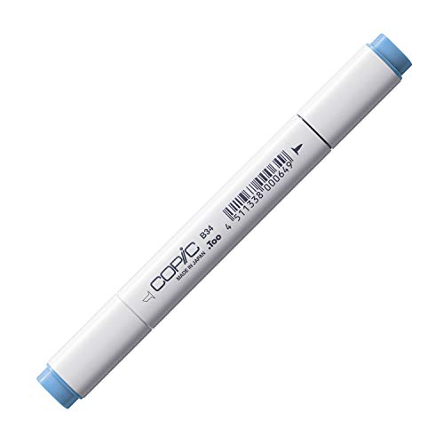 COPIC Classic Marker Typ B - 34, Manganese Blue, professioneller Layoutmarker, mit einer breiten und einer feinen Spitze von Copic