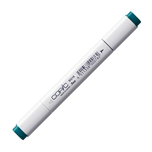 COPIC Classic Marker Typ BG - 18, Teal Blue, professioneller Layoutmarker, mit einer breiten und einer feinen Spitze von Copic