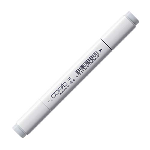 COPIC Classic Marker Typ C - 2, cool gray No. 2, professioneller Layoutmarker, mit einer breiten und einer feinen Spitze von Copic