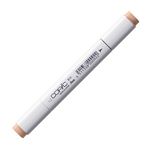 COPIC Classic Marker Typ E - 11, Bareley Beige, professioneller Layoutmarker, mit einer breiten und einer feinen Spitze von Copic