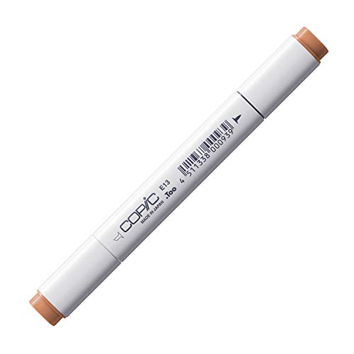 COPIC Classic Marker Typ E - 13, Light Suntan, professioneller Layoutmarker, mit einer breiten und einer feinen Spitze von Copic