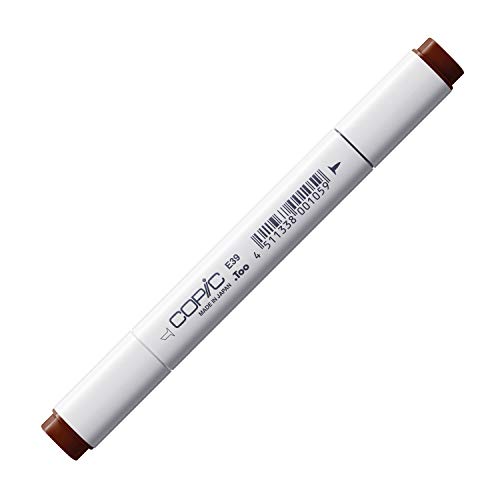 COPIC Classic Marker Typ E - 39, Leather, professioneller Layoutmarker, mit einer breiten und einer feinen Spitze von Copic