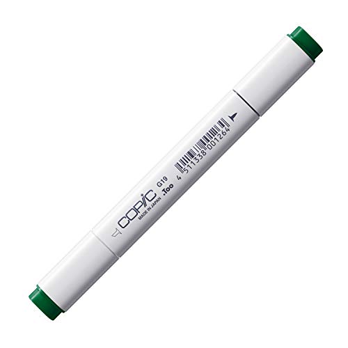 COPIC Classic Marker Typ G - 19, Bright Parrot Green, professioneller Layoutmarker, mit einer breiten und einer feinen Spitze von Copic