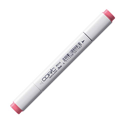COPIC Classic Marker Typ RV - 14, Begonia Pink, professioneller Layoutmarker, mit einer breiten und einer feinen Spitze von Copic