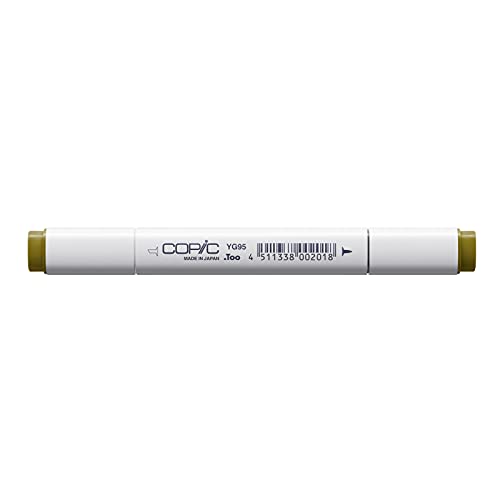 COPIC Classic Marker Typ YG - 95, Pale Olive, professioneller Layoutmarker, alkoholbasiert, mit einer breiten und einer feinen Spitze von Copic