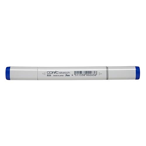 COPIC Sketch Marker Typ B - 29, Ultramarine, professioneller Pinselmarker, mit einer Super-Brush-Spitze und einer Medium-Broad-Spitze COPIC Sketch Marker Typ B - 29, Ultramarine, professioneller Pinselmarker, mit einer Super-Brush-Spitze und einer Medium-Broad-Spitze von Copic