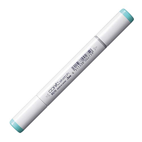 COPIC Sketch Marker Typ BG - 15, Aqua, professioneller Pinselmarker, mit einer Super-Brush-Spitze und einer Medium-Broad-Spitze von Copic