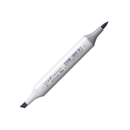 COPIC Sketch Marker Typ C - 7, cool gray No. 7, professioneller Pinselmarker, mit einer Super-Brush-Spitze und einer Medium-Broad-Spitze COPIC Sketch Marker Typ C - 7, cool gray No. 7, professioneller Pinselmarker, mit einer Super-Brush-Spitze und einer Medium-Broad-Spitze von Copic