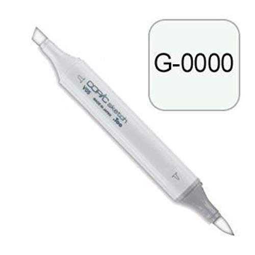 COPIC Sketch Marker Typ G - 0000, Crystal Opal, professioneller Pinselmarker, alkoholbasiert, mit einer Super-Brush-Spitze und einer Medium-Broad-Spitze von Copic