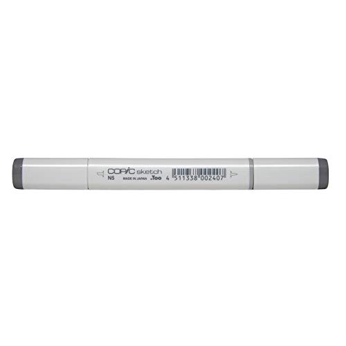COPIC Sketch Marker Typ N - 5, neutral gray No. 5, professioneller Pinselmarker, mit einer Super-Brush-Spitze und einer Medium-Broad-Spitze COPIC Sketch Marker Typ N - 5, neutral gray No. 5, professioneller Pinselmarker, mit einer Super-Brush-Spitze und einer Medium-Broad-Spitze von Copic