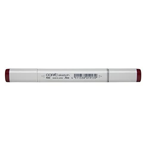COPIC Sketch Marker Typ R - 89, Dark Red, professioneller Pinselmarker, mit einer Super-Brush-Spitze und einer Medium-Broad-Spitze COPIC Sketch Marker Typ R - 89, Dark Red, professioneller Pinselmarker, mit einer Super-Brush-Spitze und einer Medium-Broad-Spitze von Copic