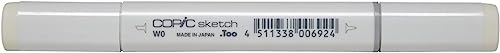 COPIC Sketch Marker Typ W - 0, warm gray No. 0, professioneller Pinselmarker, mit einer Super-Brush-Spitze und einer Medium-Broad-Spitze COPIC Sketch Marker Typ W - 0, warm gray No. 0, professioneller Pinselmarker, mit einer Super-Brush-Spitze und einer Medium-Broad-Spitze von Copic