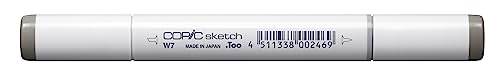 COPIC Sketch Marker Typ W - 7, warm gray No. 7, professioneller Pinselmarker, mit einer Super-Brush-Spitze und einer Medium-Broad-Spitze COPIC Sketch Marker Typ W - 7, warm gray No. 7, professioneller Pinselmarker, mit einer Super-Brush-Spitze und einer Medium-Broad-Spitze von Copic