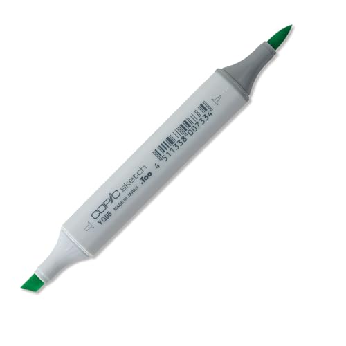 COPIC Sketch Marker Typ YG - 05, Salad, professioneller Pinselmarker, mit einer Super-Brush-Spitze und einer Medium-Broad-Spitze COPIC Sketch Marker Typ YG - 05, Salad, professioneller Pinselmarker, mit einer Super-Brush-Spitze und einer Medium-Broad-Spitze von Copic
