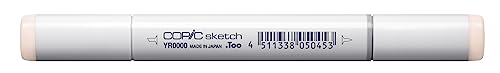 COPIC Sketch Marker Typ YR - 0000, Pale Chiffon, professioneller Pinselmarker, mit einer Super-Brush-Spitze und einer Medium-Broad-Spitze COPIC Sketch Marker Typ YR - 0000, Pale Chiffon, professioneller Pinselmarker, mit einer Super-Brush-Spitze und einer Medium-Broad-Spitze von Copic