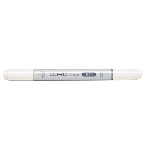 COPIC Ciao Marker Typ E - 40, Brick White, vielseitiger Layoutmarker, mit einer mittelbreiten und einer Brush-Spitze von Copic