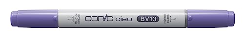 COPIC Ciao Marker Typ BV - 13, Hydrangea Blue, vielseitiger Layoutmarker, mit einer mittelbreiten und einer Brush-Spitze von Copic