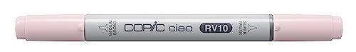COPIC Ciao Marker Typ RV - 10, Pale Pink, vielseitiger Layoutmarker, mit einer mittelbreiten und einer Brush-Spitze von Copic