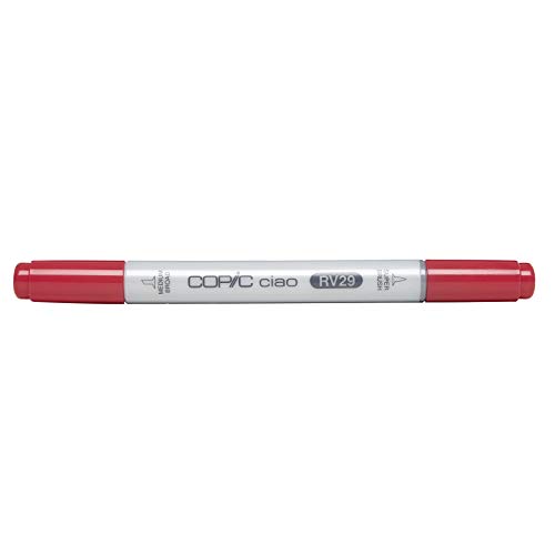 COPIC Ciao Marker Typ RV - 29, Crimson, vielseitiger Layoutmarker, mit einer mittelbreiten und einer Brush-Spitze von Copic