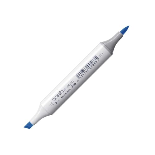 COPIC Sketch Marker Typ B - 41, Powder Blue, professioneller Pinselmarker, mit einer Super-Brush-Spitze und einer Medium-Broad-Spitze von Copic