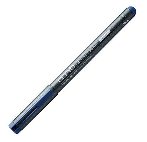 Multiliner cobalt 0,3 mm, Zeichen-Stift mit wasserbeständiger Pigmenttinte in blau, professioneller Fineliner für Skizzen, Illustrationen und Outlines von Copic