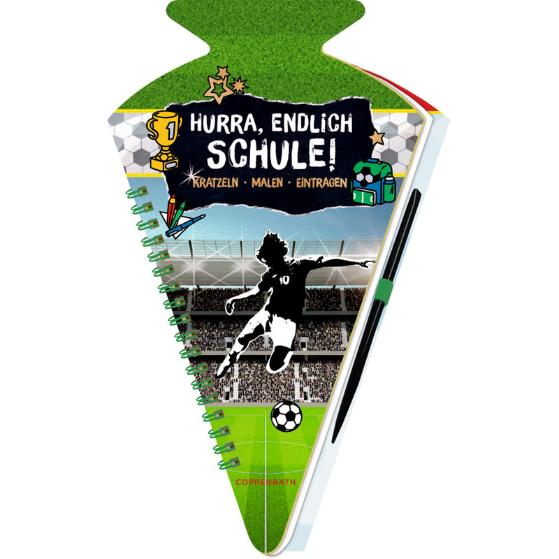 Schultüten-Kratzelbuch: Hurra, Endlich Schule! – Fußball von COPPENRATH VERLAG