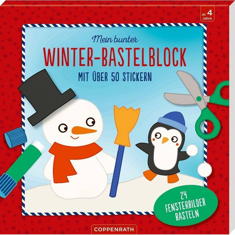 Mein Bunter Winter-Bastelblock, von Coppenrath, Münster