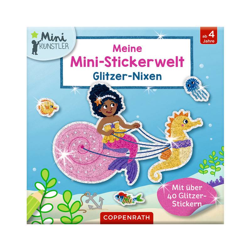 Meine Mini-Stickerwelt - Glitzer-Nixen, von Coppenrath, Münster