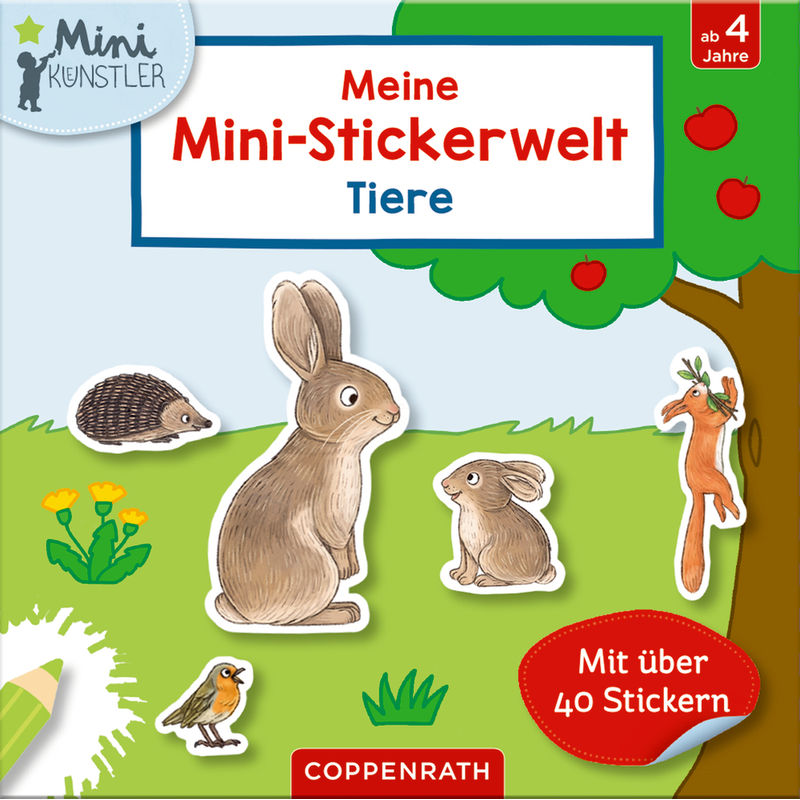 Mini-Künstler / Meine Mini-Stickerwelt - Tiere, von Coppenrath, Münster