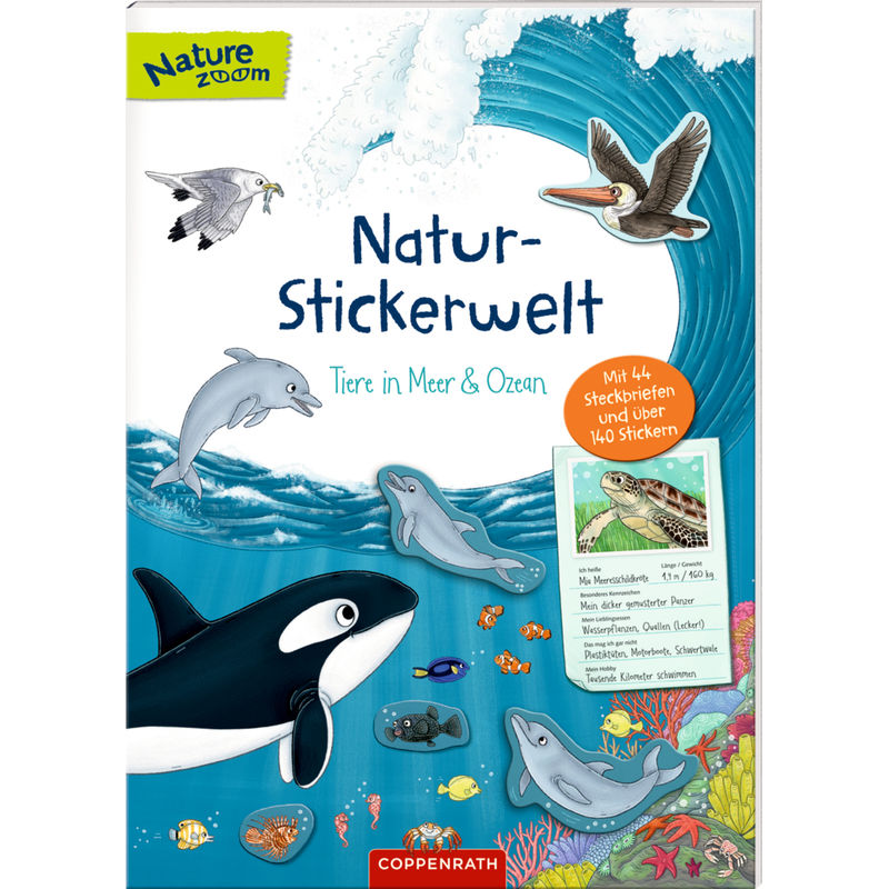 Natur-Stickerwelt: Tiere In Meer Und Ozean, Gebunden von Coppenrath, Münster