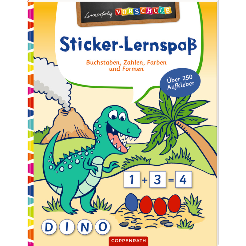 Sticker-Lernspaß (Dinosaurier), Geheftet von COPPENRATH