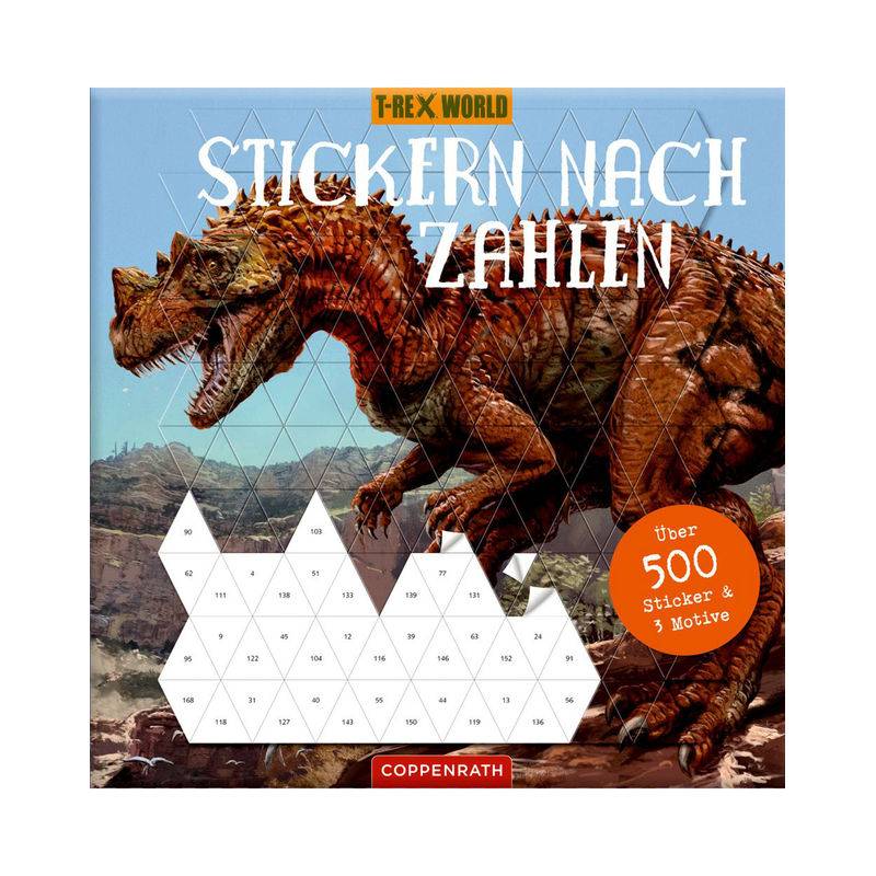 Bastelset Stickern Nach Zahlen - T-Rex World von COPPENRATH