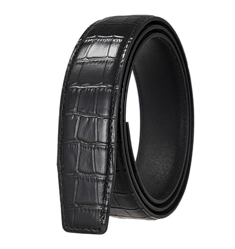 Klassischer Gürtel Herren Gürtel aus 3,5cm Rindsleder mit Krokodilmuster, Casual Echtleder Armband Klassischer Gürtel Herren Gürtel aus 3,5cm Rindsleder mit Krokodilmuster, Casual Echtleder Armband von COQALINEX