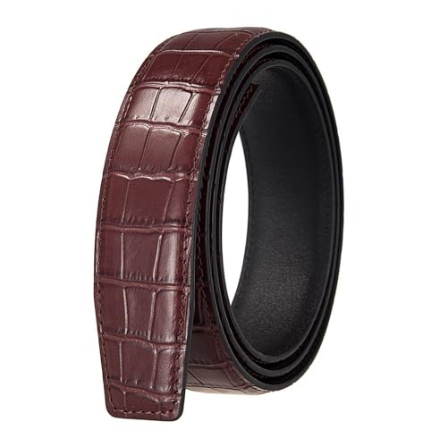 Klassischer Gürtel Herren Gürtel aus 3,5cm Rindsleder mit Krokodilmuster, Casual Echtleder Armband Klassischer Gürtel Herren Gürtel aus 3,5cm Rindsleder mit Krokodilmuster, Casual Echtleder Armband von COQALINEX