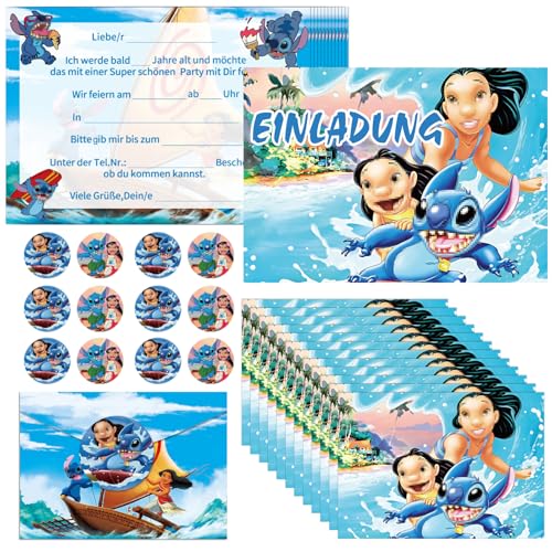 COQOYO Einladungskarten Kindergeburtstag, 12 Stück Geburtstag Einladungen auf Deutsch, Cartoon Einladung Set mit Bunten Umschlägen und Runden Aufklebern für Jungen Mädchen und Kinder Party COQOYO Einladungskarten Kindergeburtstag, 12 Stück Geburtstag Einladungen auf Deutsch, Cartoon Einladung Set mit Bunten Umschlägen und Runden Aufklebern für Jungen Mädchen und Kinder Party von COQOYO
