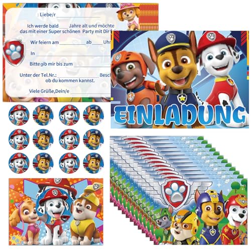 COQOYO Einladungskarten Kindergeburtstag Jungen Mädchen, 12pcs Deutsche Geburtstag Einladungen, Partyeinladungen mit Bunte Umschläge und Runde Stickers, Cartoon Einladung Set für Kinder Party COQOYO Einladungskarten Kindergeburtstag Jungen Mädchen, 12pcs Deutsche Geburtstag Einladungen, Partyeinladungen mit Bunte Umschläge und Runde Stickers, Cartoon Einladung Set für Kinder Party von COQOYO