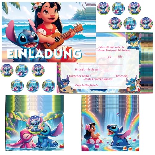 COQOYO Einladungskarten für Kindergeburtstag, 12 Stück Geburtstag Einladungen auf Deutsch, Party Einladung Set mit Cartoon-Anime-Mustern, bunten Umschlägen und runden Aufklebern für Jungen Mädchen COQOYO Einladungskarten für Kindergeburtstag, 12 Stück Geburtstag Einladungen auf Deutsch, Party Einladung Set mit Cartoon-Anime-Mustern, bunten Umschlägen und runden Aufklebern für Jungen Mädchen von COQOYO