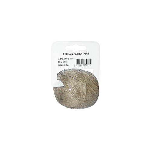 CORDERIE TOURNONAISE Leinenschnur, 3,6/2 50 g, naturfarben von CORDERIE TOURNONAISE