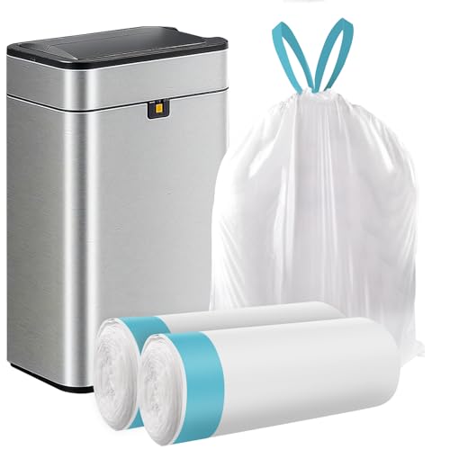 CORESLUX Müllbeutel, 50 l, Kordelzug, groß, stark, geruchlos, Universal-Müllbeutel (2 Rollen, insgesamt 50 Stück, 61 x 70 cm) von CORESLUX